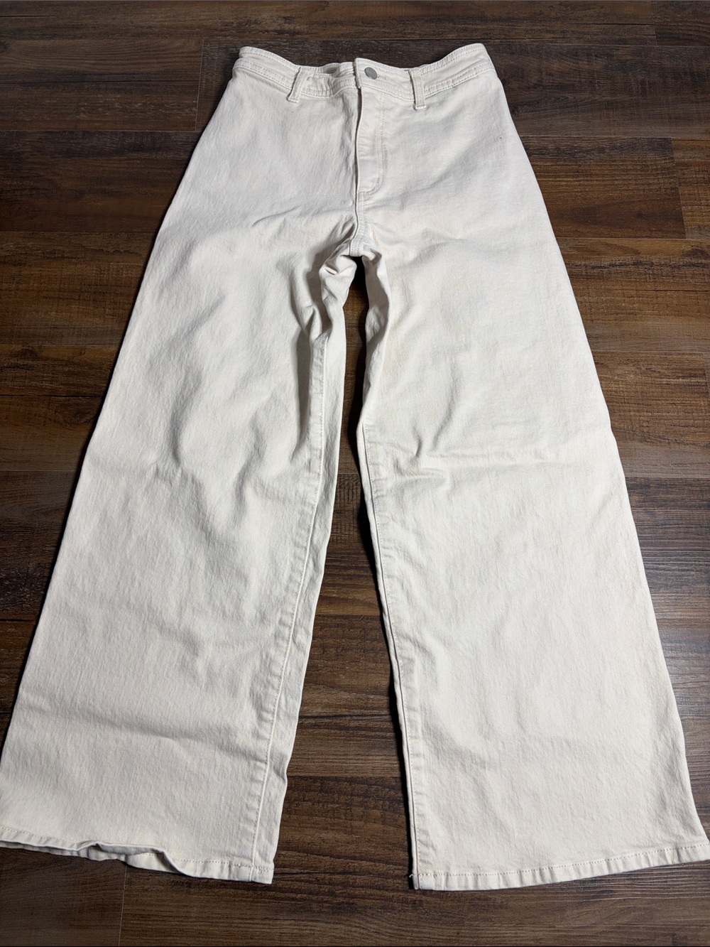 Universal Thread Wide-Leg Jeans in Cream